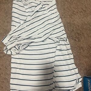 We The Free Navy and White Striped Top